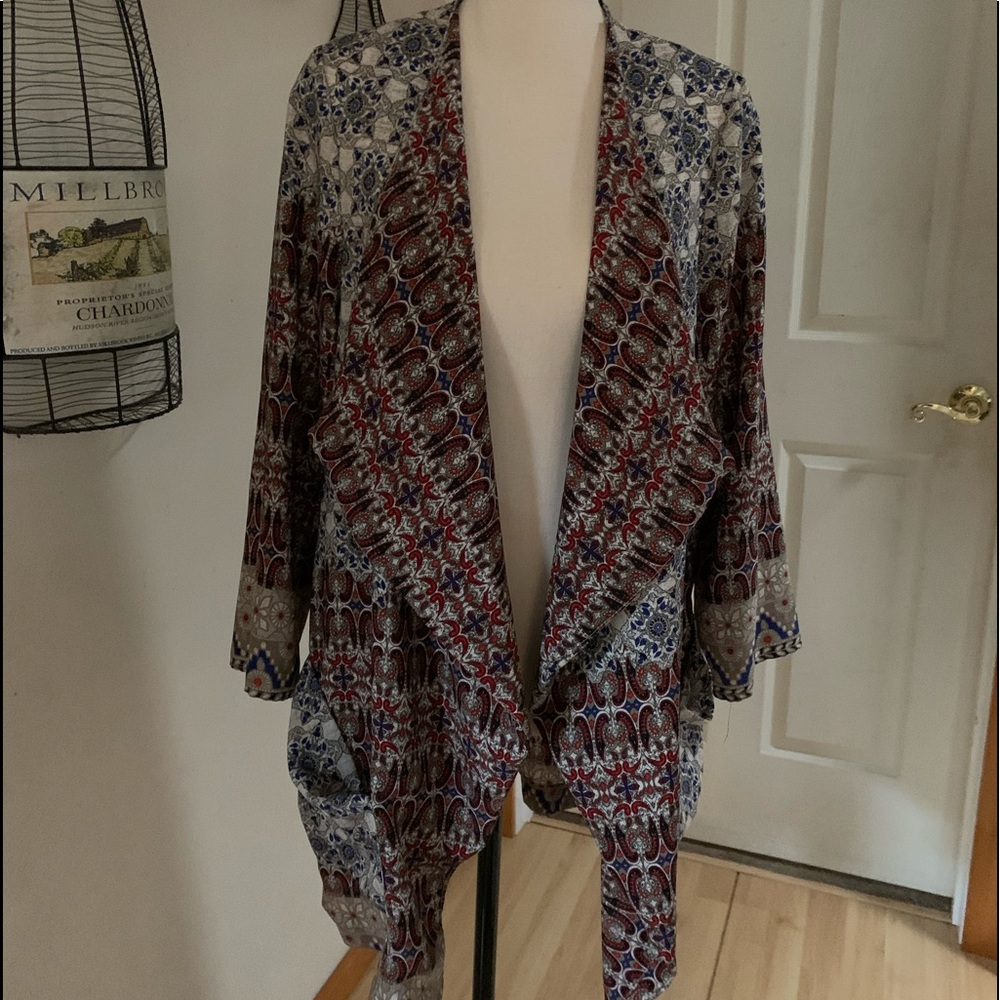Olive Tree Kimono with pockets